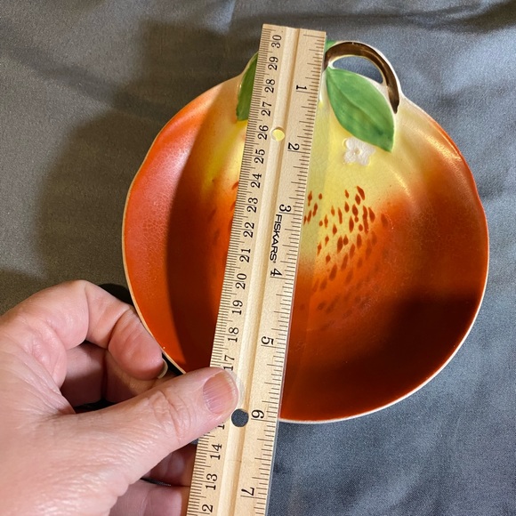 Maruhon Ware Japan Porcelain Plate 6.25” Hand Painted Fruit Orange - Picture 5 of 5